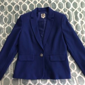 Ann Klein Royal Blue Blazer Sz 10
